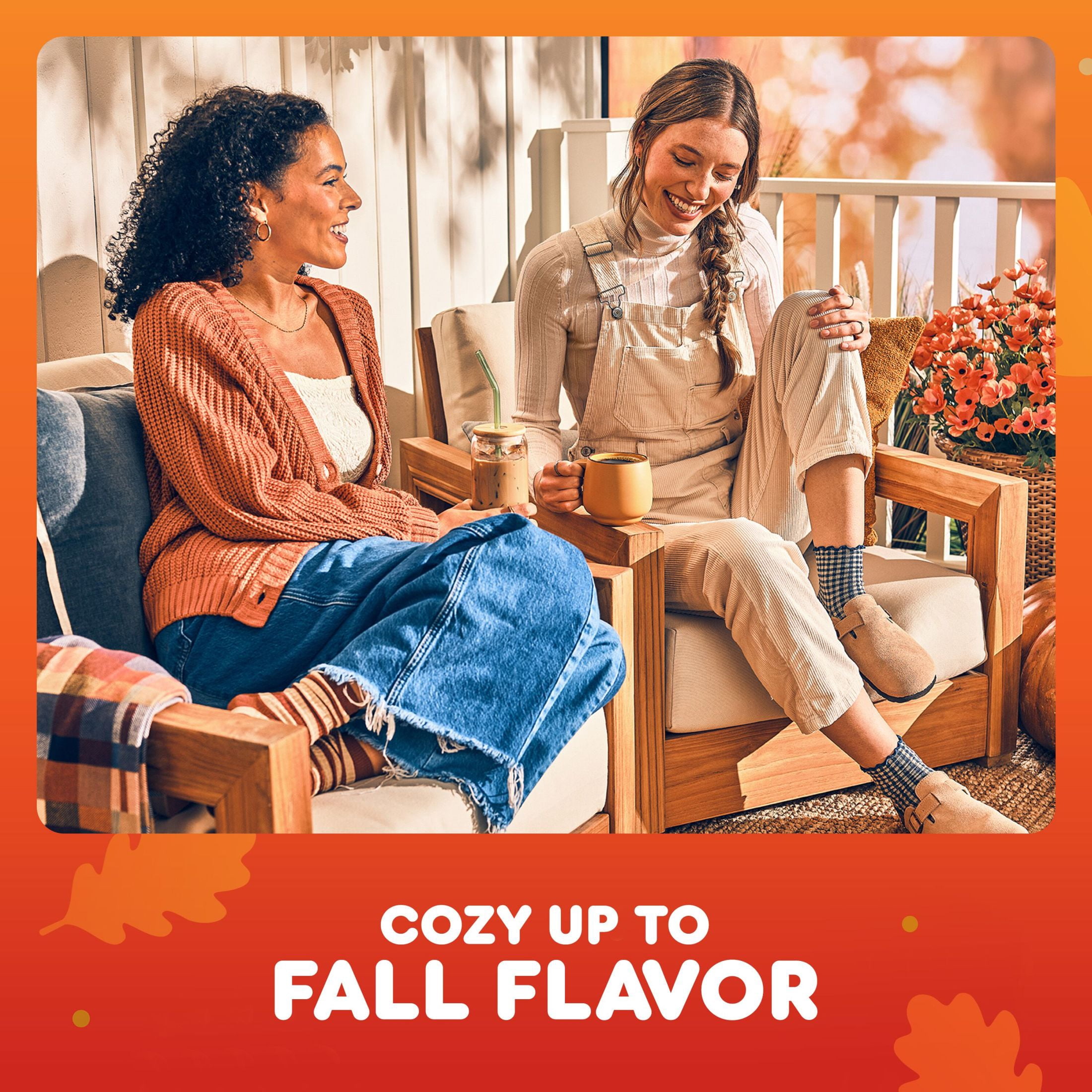 (2 pack) Dunkin’ Pumpkin Spice Artificially Flavored Ground Coffee, 11 oz Bag