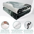 thumbnail image 4 of Quilts Full Size Bedding Set, Black Forest Lightweight Quilted Comforter, Nature Foggy Mountain Pine Tree Soft Reversible Bedspread Coverlet with Pillow Covers for All Season, 78" x 90", 4 of 9