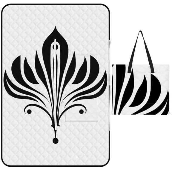 Bohemian Pattern Waterproof Picnic Blanket with Foldable Zipper, Suitable for Outdoor Use, Suitable for Travel, Camping, Beaches, Parks, Grasslands, Picnic Blanket Accessories