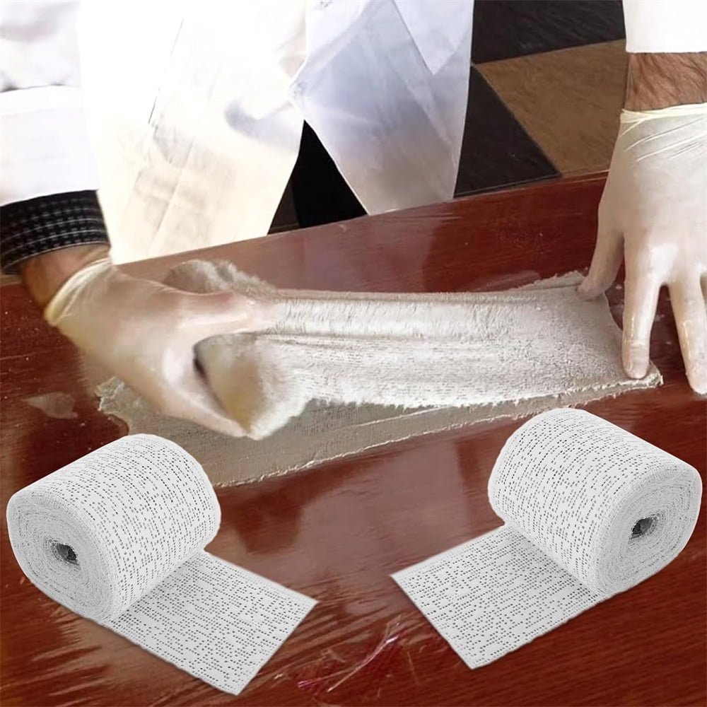 NOGIS 6 Pack White Plaster Cloth Gauze Bandages Rolls for Art Project, Belly Cast, Sculptures, Body Casts, Craft Projects, Scenery Construction - Each Roll 3 x 106 Inch (Total 53.1ft Long)