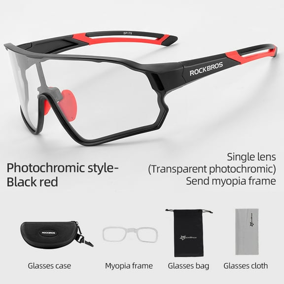 ROCKBROS Photochromic Cycling Sports Men Bike Sunglasses