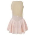 thumbnail image 2 of Haitryli Kids Girls Figure Ice Skating Dress Ballet Dance Dress Mesh Splice Lyrical Dancewear Pink 12, 2 of 7