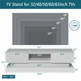 thumbnail image 3 of Luxury 63inch Modern TV Stand with LED Lights,High Glossy Front TV Cabinet with Storage,Media Console Entertainment Center,Can Be Assembled in Lounge Room Living Room or Bedroom,White, 3 of 7
