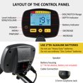 thumbnail image 3 of Metal Detector for Adults Professional High Sensitivity Waterproof Search Coil 4 Adjustable Modes LCD Backlight Display Pinpoint Function Ideal for Gold Detection, 3 of 7