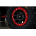 thumbnail image 2 of Bullite BT-03 RULER ATV Beadlock Rim 14" Wheels 4X137 ET 5+2 Gunmetal Gray/Red, 2 of 3