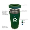 thumbnail image 2 of Witt Industries 15RTGN-1H Emoti-Can Recycling Receptacle, Steel, 24 gal, Green (Pack of 2), 2 of 2