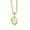 I, variant on Jewelry Initial Pendant Necklace for Men Womens, 14K Gold Plated Oval Letter Capital Necklace Alphabets from A-Z Figaro Chain Necklace