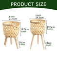 gbifzutdjp plant stand Indoor/Outdoor Wicker Basket with Removable Legs