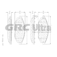thumbnail image 2 of Balata DELANTERA GRC Chevrolet Spark 11-15 Beat 19-21 semimetalicas GMD1590, 2 of 2