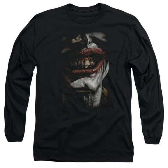 Batmanile Of Evil Long Sleeve Adult 18/1 T-Shirt Black
