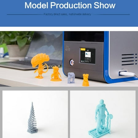 Creality 3D LD-001 SLA LCD 3D Printer Assembled with 3.5'' Full Color Touchscreen, On-line and Off-line Printing 120x70x120mm Print Size with Free 250g Resin