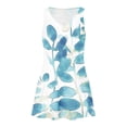 thumbnail image 4 of Ovzne Robes pour Femmes Robe de Plage Robe Décontractée pour Femmes avec Poches Été Boho Robe de Plage Robe T-Shirts Robe Col en V Ample Robes Débardeur Robe pour Femmes Imprimée Liquidation, 4 of 7