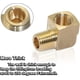thumbnail image 4 of Conector de tubería de latón macho y hembra de codo de 90 grados Npt de 1/4", adaptador de montaje de manguera de 90 grados de latón macizo forjado con hembra de 1/4" x macho de 1/4" (paquete de, 4 of 5