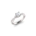 thumbnail image 3 of 1.00 Carat TW Women's Diamond Halo Engagement Rings in 10k White Gold, 3 of 3