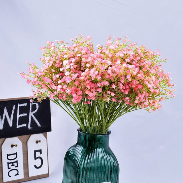 onlyliua Promoción de Temporada 12 Piezas de Flores de Gypsophila En El Día de La Madre, Decoración de Interiores y Exteriores.