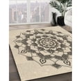 thumbnail image 3 of Ahgly Company Tapis d'Intérieur Rond Lavable en Machine Beige Blé Transitionnel, 4 Pieds Rond, 3 of 7
