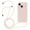 Sand Pink, variant on Crossbody Lanyard Liquid Silicone Case For iPhone 15