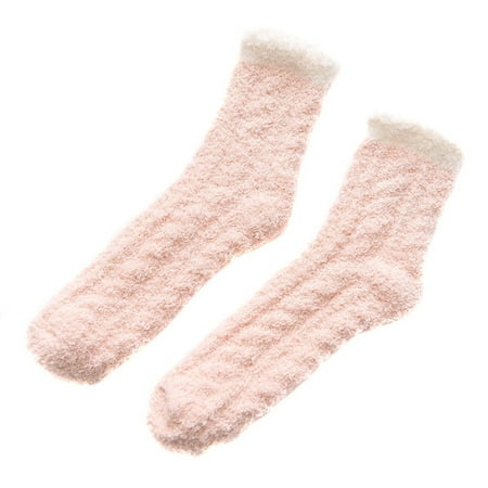 

Women s Winter Warm Fluffy Socks Strong And Soft For All Leisure Activities Or For Sports Pink