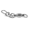 thumbnail image 2 of Greeniant 30 piezas rodamiento de bolas giratorio de acero inoxidable resistente al desgaste giratorio pesca Snap giratorios accesorios de pesca para lago Gimnasios en casa Tipo 1 Greeniant OD015680-01, 2 of 6