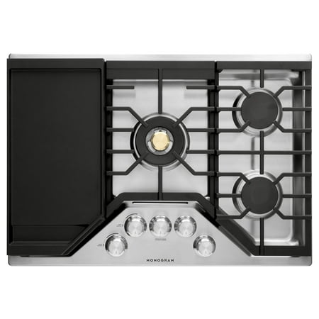 Monogram - 30" Built-In Gas Cooktop with 5 burners - Stainless steel