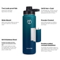 thumbnail image 4 of GEDUX 24oz Insulated Stainless Steel Water Bottle with 2 Leak Proof Lids (Spout Lid and Straw Lid) Wide Mouth for Sports and Travel, 4 of 7