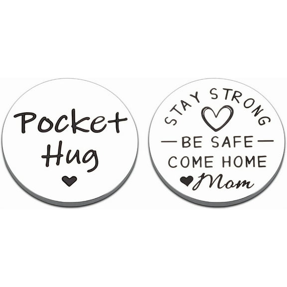 Christmas Stocking Stuffers Inspirational Gifts for Daughter Deployment Gifts for Kids Military Present for Men Pocket Hug Token for Son Isolation Gift Girl from Mom Deployment Items