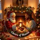 thumbnail image 4 of Letrero Circular Navideño de Papá Noel y Decoraciones Navideñas, 4 of 7