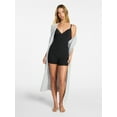 thumbnail image 3 of No Boundaries Fit Stretch Lace Trim Romper, Women's XS-XXXL, 3 of 6