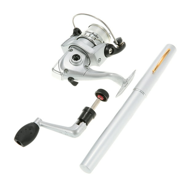 Mini Aluminum Pen Fishing Rod and Reel Combo Set