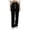 Black, variant on Girls Casual Baggy Pants Elastic Waist Loose Fit Straight Wide Leg Joggers Sweatpants For Kids Sweat Pants Open Bottom Long Pants Workout Athletic Joggers Pockets Girls Outfits
