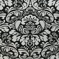 DII Black Damask Tablecloth