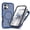Blue, variant on Dteck Magnetic Full Body Protection Case with Camera Lens Protector for iPhone 17,Shockproof TPU+PC Built-in Screen Protector Case Compatible with Mag Safe Matte Back Cover ,Green