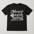 thumbnail image 3 of Mental Health Matters Graphic T-Shirt, Unisex Classic Fit Cotton Tee, 3 of 9