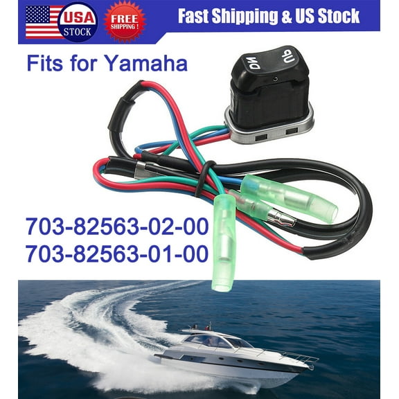 Power Boat Tilt Trim Switch Replacement for Mercury Mariner Outboard Remote Control Box 87-18286A43 87-18286A26 87-16991A1 87-18286A2 for Yamaha 703-82563-02-00, 703-82563-01-00