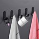 thumbnail image 5 of 5 Pices (noir)crochet Adhsif 3m Autocollants Crochet Murale Salle De Bain Porte Serviette Impermable Pour Chambre Salle De Bain Cuisine Plafond Ac, 5 of 5