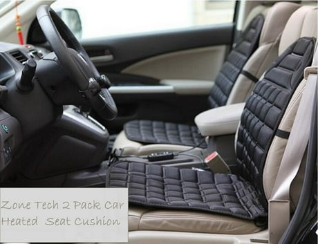 Zone Tech 2 Pack 12V Heated Car Seat Cushion Premium Quality ... Zone Tech 2 Pack 12V Heated Car Seat Cushion Premium Quality ...