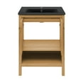 thumbnail image 6 of Chateau 24" Freestanding Bathroom Vanity in Golden Oak with Black Sink Top, 6 of 7