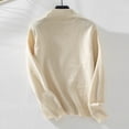 thumbnail image 4 of PEONAVET Chandail Col Roulé Femme Chandail d'Hiver Ample Demi-Col Roulé Manches Longues, 4 of 4