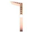 thumbnail image 4 of 0.25 ct Brilliant Round Cut Simulated Champagne 18K Rose Gold Stackable Band SZ 5.75, 4 of 6