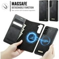 thumbnail image 3 of Compatible con la Funda Billetera Samsung Galaxy S22 Compatible con Magsafe, Soporte para Tarjetero con Bloqueo RFID con Tapa de Cuero PU 2 en 1 Funda Desmontable Magnética a Prueba, 3 of 9