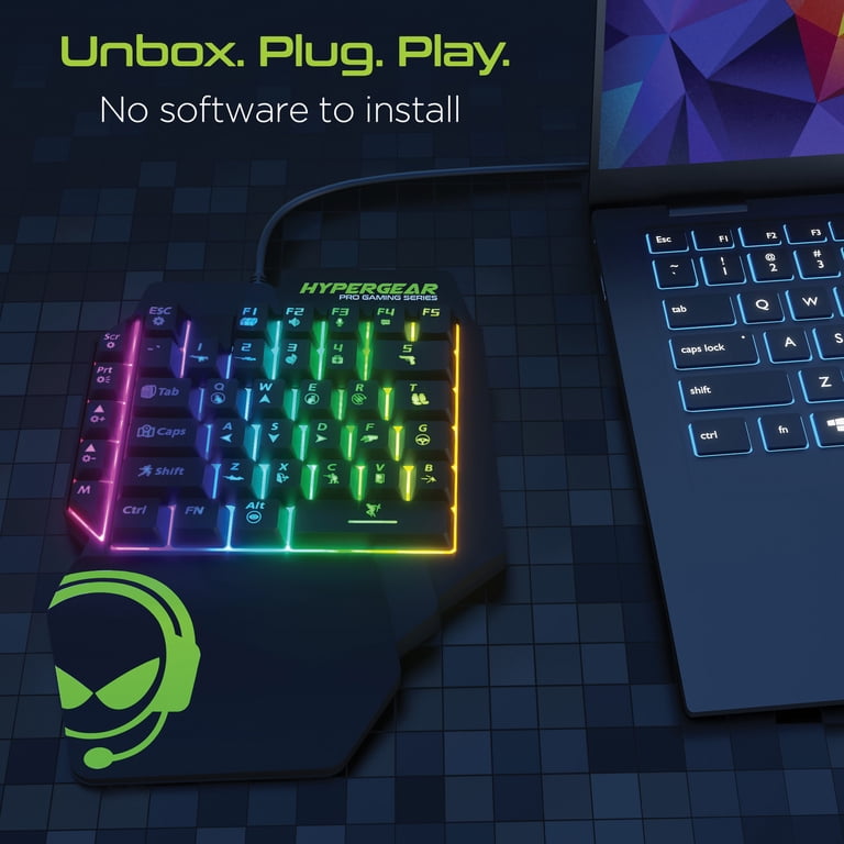 HyperGear 15659 KeyVictory One-Handed Gaming Keypad: PC Gaming