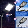 thumbnail image 3 of Lámparas Solares para Calle Aqraou 6500K Impermeables con Sensor de Movimiento Paquete de 4, 3 of 7