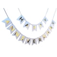 thumbnail image 3 of EeaseMX Banderines de papel con letras de FELIZ ANIVERSARIO, guirnaldas, suministros para fiestas, decoración de cumpleaños y bodas., 3 of 7
