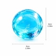 thumbnail image 3 of Ball Coconut Oil Squishy, Slow Rising Squeeze Stress Ball Clear Coconut Oil Squishies Toy for Kids Adult,Stress Relief Party Favors Anxiety Relief(Blue#2), 3 of 6