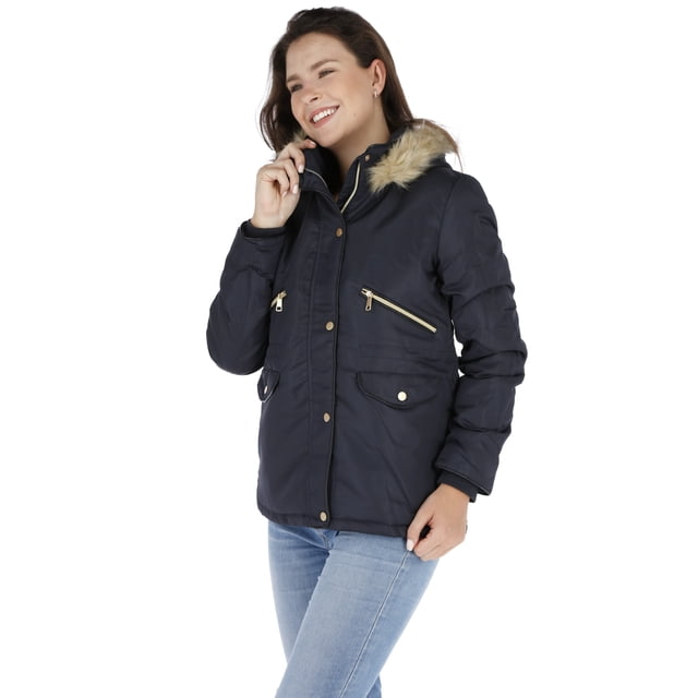 Chamarra Tipo Parka De Cuello Alto Para Mujer Generra AIR FORCE G1550