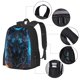 thumbnail image 2 of Disketp Cool Blue Light Wolf Mochila Minimalista de Gran Capacidad, Mochila de Viaje para Escuela, Trabajo o Uso Diario, 2 of 6