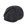 thumbnail image 2 of Hkoxplj Men Women Herringbone Tweed Newsboy Hat 8 Panel Flat Cap Vintage Retro Baker Boy Cap Classic British Ivy Hat Winter Warm Driving Cap Autumn Outdoor Casual Hat Unisex Brown Gray Black, 2 of 3