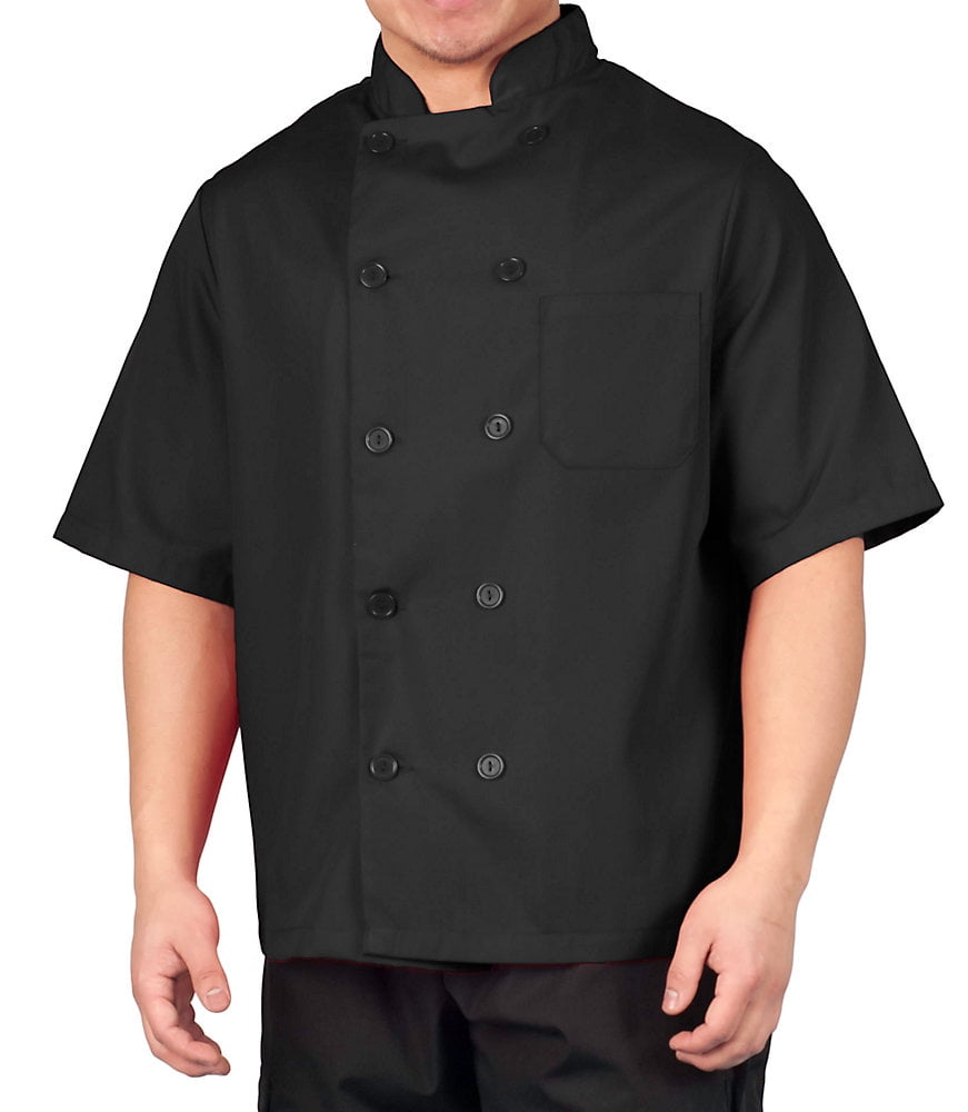 Big Men's Lightweight Short Sleeve Chef Coat by Kng