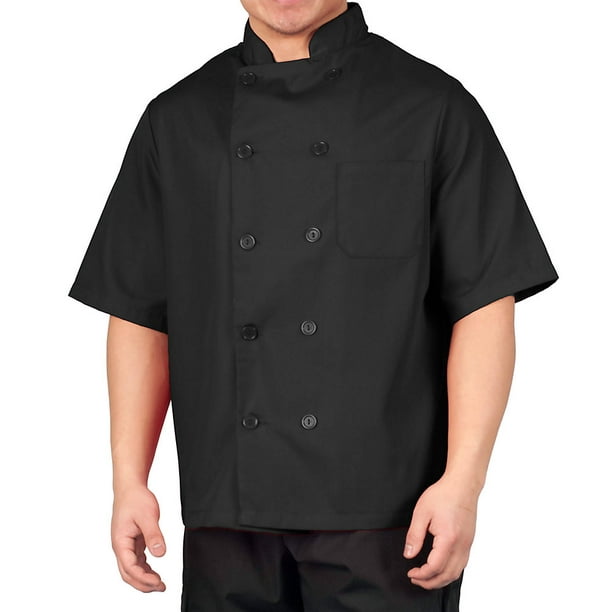 KNG Big Men's Lightweight Short Sleeve Chef Coat