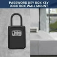 thumbnail image 4 of MesaSe Combination Lock Key Sturdy Key Lock Box Professional Key Safe Box Sturdy Resettable Code 4 Digit Combination Key Storage Lock Box Portable Lock Box for Home Security House Key, 4 of 10